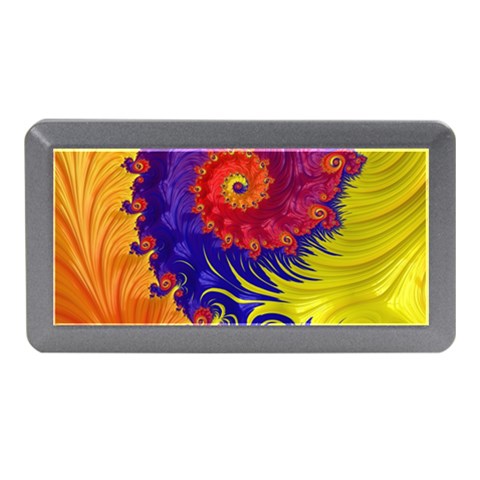 Fractal Spiral Bright Colors Memory Card Reader (Mini) from ArtsNow.com Front