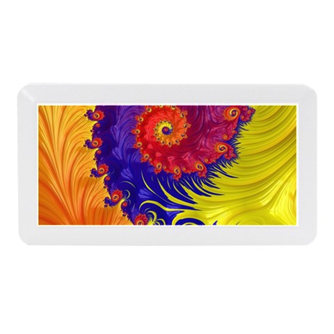 Fractal Spiral Bright Colors Memory Card Reader (Mini) from ArtsNow.com Front