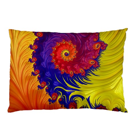 Fractal Spiral Bright Colors Pillow Case (Two Sides) from ArtsNow.com Front