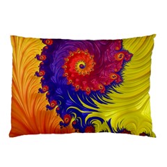 Fractal Spiral Bright Colors Pillow Case (Two Sides) from ArtsNow.com Back