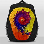 Fractal Spiral Bright Colors Backpack Bag