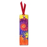 Fractal Spiral Bright Colors Small Book Marks