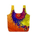 Fractal Spiral Bright Colors Full Print Recycle Bag (S)