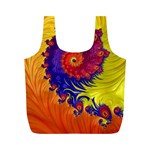 Fractal Spiral Bright Colors Full Print Recycle Bag (M)