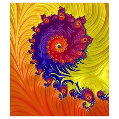 Fractal Spiral Bright Colors Drawstring Pouch (Small) from ArtsNow.com Front
