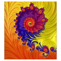 Fractal Spiral Bright Colors Drawstring Pouch (Large) from ArtsNow.com Back