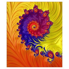 Fractal Spiral Bright Colors Drawstring Pouch (XS) from ArtsNow.com Back