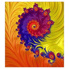 Fractal Spiral Bright Colors Drawstring Pouch (2XL) from ArtsNow.com Back