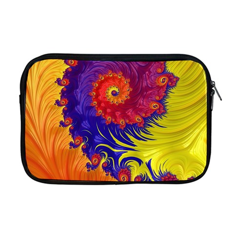 Fractal Spiral Bright Colors Apple MacBook Pro 17  Zipper Case from ArtsNow.com Front