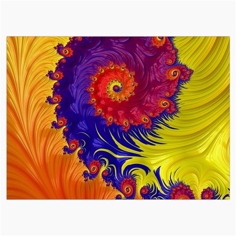 Fractal Spiral Bright Colors Roll Up Canvas Pencil Holder (M) from ArtsNow.com Front