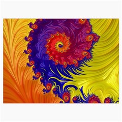 Fractal Spiral Bright Colors Roll Up Canvas Pencil Holder (M) from ArtsNow.com Front