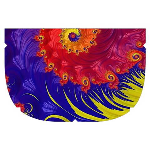 Fractal Spiral Bright Colors Make Up Case (Small) from ArtsNow.com Side Left