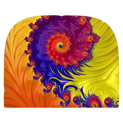 Fractal Spiral Bright Colors Make Up Case (Large) from ArtsNow.com Back