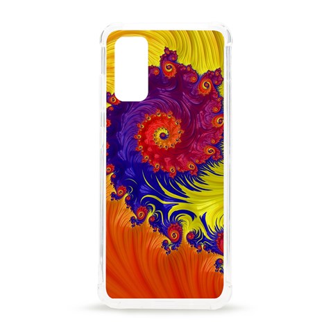 Fractal Spiral Bright Colors Samsung Galaxy S20 6.2 Inch TPU UV Case from ArtsNow.com Front