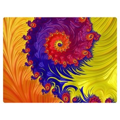 Fractal Spiral Bright Colors Premium Plush Fleece Blanket (Extra Small) from ArtsNow.com 40 x30  Blanket Front