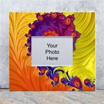 Fractal Spiral Bright Colors White Wall Photo Frame 5  x 7 