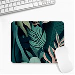 Green Nature Bohemian Painting Leaves Foliage Small Mousepad