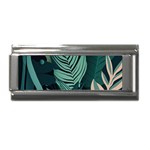 Green Nature Bohemian Painting Leaves Foliage Superlink Italian Charm (9mm)