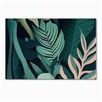 Green Nature Bohemian Painting Leaves Foliage Postcard 4 x 6  (Pkg of 10)