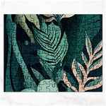 Green Nature Bohemian Painting Leaves Foliage Rectangular Jigsaw Puzzl