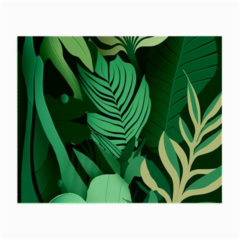 Green Nature Bohemian Painting Leaves Foliage Small Glasses Cloth from ArtsNow.com Front