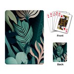 Green Nature Bohemian Painting Leaves Foliage Playing Cards Single Design (Rectangle)