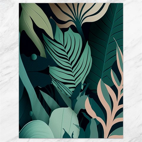 Green Nature Bohemian Painting Leaves Foliage Canvas 18  x 24  from ArtsNow.com 17.8 x23.08  Canvas - 1