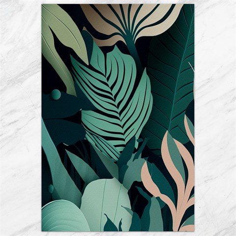 Green Nature Bohemian Painting Leaves Foliage Canvas 24  x 36  from ArtsNow.com 23.35 x34.74  Canvas - 1
