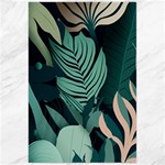 Green Nature Bohemian Painting Leaves Foliage Canvas 24  x 36 