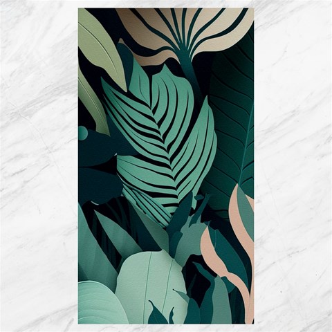 Green Nature Bohemian Painting Leaves Foliage Canvas 40  x 72  from ArtsNow.com 39.28 x69.23  Canvas - 1