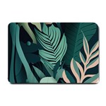 Green Nature Bohemian Painting Leaves Foliage Small Doormat