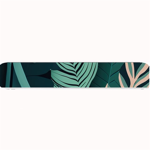 Green Nature Bohemian Painting Leaves Foliage Small Bar Mat from ArtsNow.com 24 x4  Bar Mat