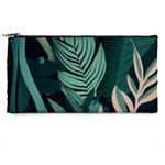 Green Nature Bohemian Painting Leaves Foliage Pencil Case