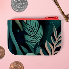Green Nature Bohemian Painting Leaves Foliage Mini Coin Purse from ArtsNow.com Back