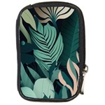 Green Nature Bohemian Painting Leaves Foliage Compact Camera Leather Case