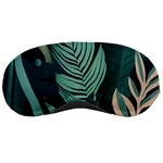 Green Nature Bohemian Painting Leaves Foliage Sleeping Mask