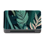 Green Nature Bohemian Painting Leaves Foliage Memory Card Reader with CF