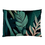 Green Nature Bohemian Painting Leaves Foliage Pillow Case (Two Sides)