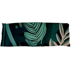 Green Nature Bohemian Painting Leaves Foliage Body Pillow Case Dakimakura (Two Sides) from ArtsNow.com Back