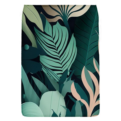 Green Nature Bohemian Painting Leaves Foliage Removable Flap Cover (S) from ArtsNow.com Front