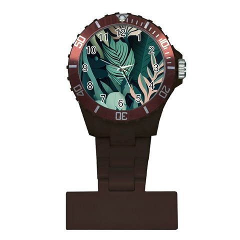 Green Nature Bohemian Painting Leaves Foliage Plastic Nurses Watch from ArtsNow.com Front