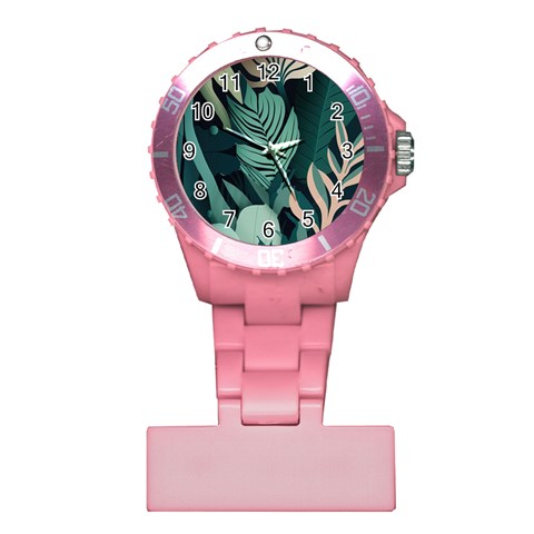 Green Nature Bohemian Painting Leaves Foliage Plastic Nurses Watch from ArtsNow.com Front