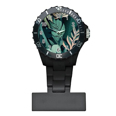 Green Nature Bohemian Painting Leaves Foliage Plastic Nurses Watch from ArtsNow.com Front