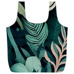 Green Nature Bohemian Painting Leaves Foliage Full Print Recycle Bag (XL)