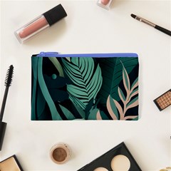 Green Nature Bohemian Painting Leaves Foliage Cosmetic Bag (XS) from ArtsNow.com Front