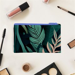 Green Nature Bohemian Painting Leaves Foliage Cosmetic Bag (XS) from ArtsNow.com Back
