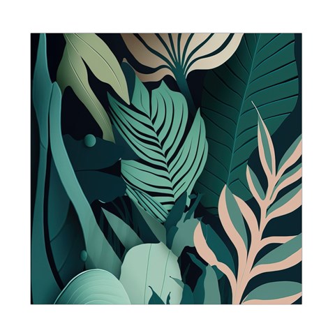 Green Nature Bohemian Painting Leaves Foliage Duvet Cover Double Side (Full/ Double Size) from ArtsNow.com Front