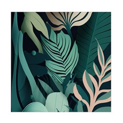 Green Nature Bohemian Painting Leaves Foliage Duvet Cover Double Side (Full/ Double Size) from ArtsNow.com Back
