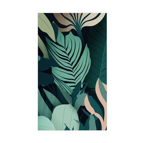 Green Nature Bohemian Painting Leaves Foliage Duvet Cover (Single Size) from ArtsNow.com Duvet Quilt
