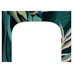 Green Nature Bohemian Painting Leaves Foliage Toiletries Pouch from ArtsNow.com Front